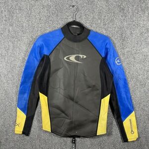 Oneill Hammer 2:1 mm Wetsuit Top Back Zip Blue Black Womens Size XL #2082
